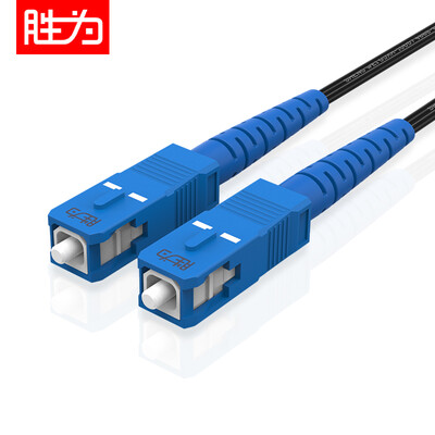 

Shengwei shengwei leather fiber optic patch cord carrier-grade cable outdoor self-supporting single-mode single-core fiber optic cable light cat 1 core 3 wire finished jumper 100 m FSOP-1100