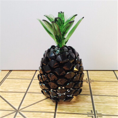 

Crystal pineapple crafts figurines living room lucky wishful mascot pineapple gifts home creative decorations Feng Shui ornaments