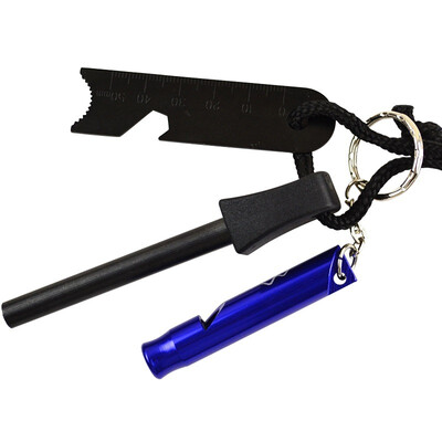 

JAJALIN Flintstone Professional Outdoors Survival Camping three in one Flintstone With a Whistle