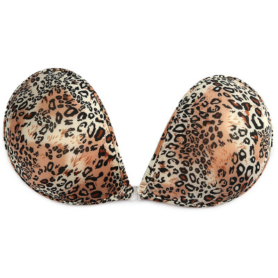 

2016 New Fashion Sexy Women Leopard Self-Adhesive Breast Push Up Bra Silicone Front Closure Strapless Invisible Bras 3/4 Cup