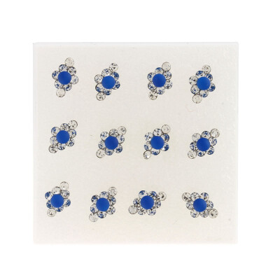 

6pair fashion 18mm Fluorescent Rhinestone Earring Round Bead Stud Earrings RHOMBUS 12*8mm