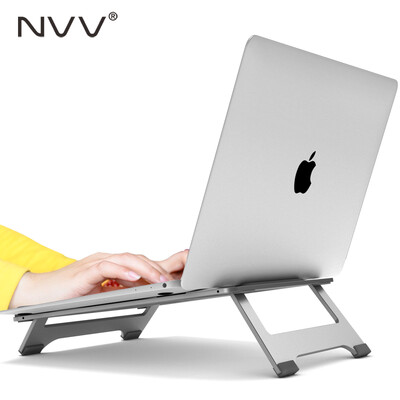 

NVV NP-2S notebook stand send storage bag 2 file folding portable aluminum alloy computer radiator office heightening cervical vertebra apple desktop bracket base