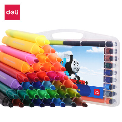 

Deli Deli Thomas series 36 color easy to wash thick triangle student watercolor pen 70714