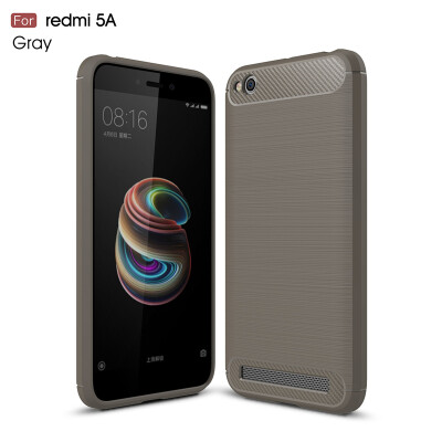 

Goowiiz Phone Case For Xiaomi Redmi 55A Fashion Slim Carbon Fiber TPU Soft Silicone Prevent falling