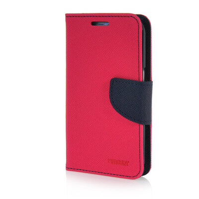 

MOONCASE Cross pattern Leather Wallet Flip Stand Shell Back ЧЕХОЛ ДЛЯ Samsung Galaxy Core Prime G360 Hot pink