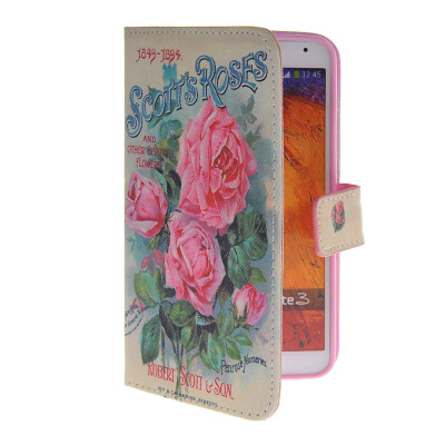 

MOONCASE Pattern Style Leather Side Flip Wallet Card Slot Pouch Stand Shell Back ЧЕХОЛ ДЛЯ Samsung Galaxy Note 3 N9000