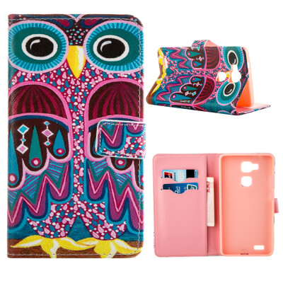 

MOONCASE ЧЕХОЛ ДЛЯ Huawei Ascend Mate 7 Flip PU Leather Fold Wallet Card Slot Kickstand Back [Pattern series] /a12