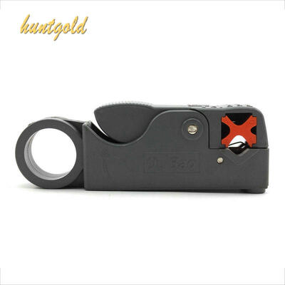 

1Pc Оптовая Ротари коаксиальный коаксиальный кабель резец инструмент RG58 RG6 Stripper Двойные лезвия резца коаксиальный