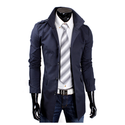 

Zogaa Mens Wind Coat Slim Casual Middle length