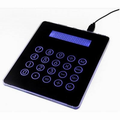 

Huayuan 4 port USB HUB Mousepad Calculator for PC Laptop Novelty Gift