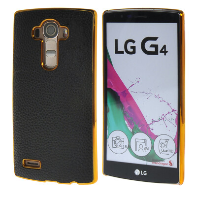 

MOONCASE Litchi Skin золото Chrome Hard Back чехол для Cover LG G4 чёрный