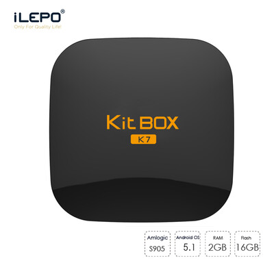 

ILEPO Kit BOX Android TV Box DDR3 2GB 16GB 1000 M LAN 24G5G WiFi Bluetooth 40 4 K HD Amlogic S905 Quad Core H265TV