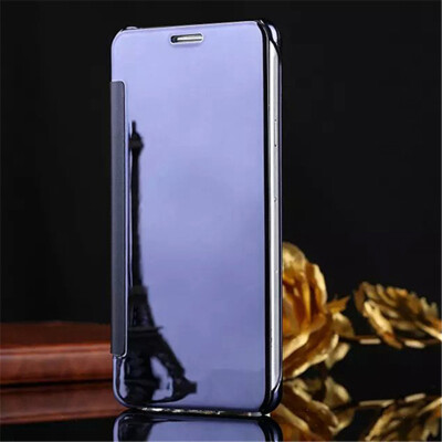 

Samsung Galaxy Note 457 Luxury Mirror View Mirror PU Cover Flip Smart Clear Window Phone Case