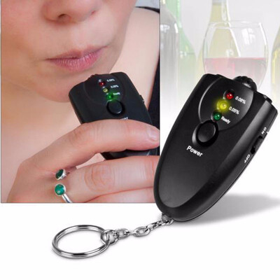 

10PCS Digital Breath Alcohol Tester Meter Detector Drunkometer Breathalyzer Wine Checker Finder Mini Monitor for Driver Police