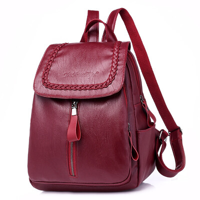 

Weis Soft Leather PU Backpack Female Backpack B-NVBM6902