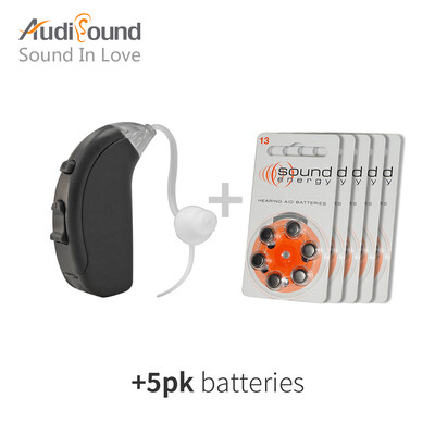 

2018 Audisound New Best Open Fit Слуховые аппараты для правильного уха Удобный слуховой усилитель с 30PCS / 5 CARD A13 Аккумулятор