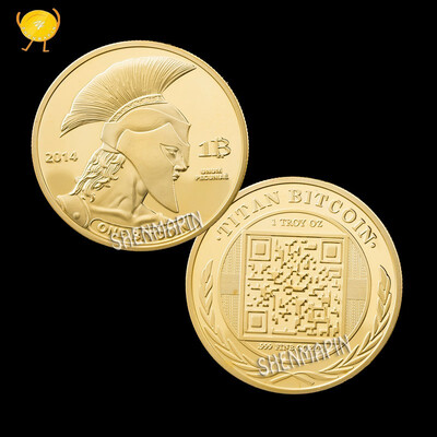 

American armour knight bitcoin commemorative coin physical bitcoin gold plated silver coin art collection