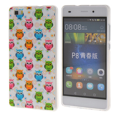 

MOONCASE чехол для Huawei Ascend P8 Life Pattern series Flexible Soft Gel TPU Silicone Skin Slim Durable Cover