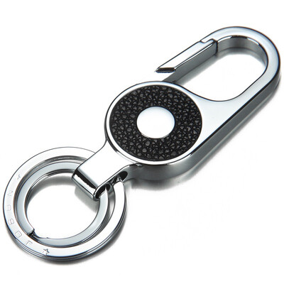 

Jingdong supermarket JOBON Zhongbang key chain ring car key chain chain fiber leather stainless steel mother ring waist hanging JP-079C silver