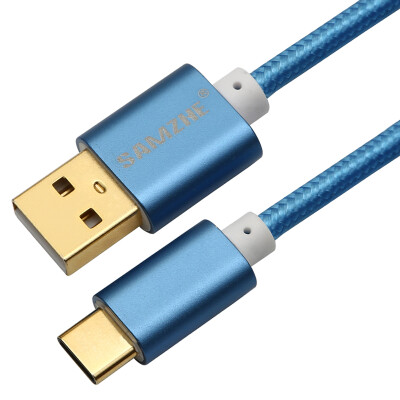 

Shanze SAMZHE TP-02L Type-c USB31 turn USB20 cable Apple MacBook music millet 4C mobile phone charging data line 05 meters blue