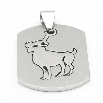 

Hpolw Mens Stainless Steel Dog Tag Pendant Necklace charm jewelry pendants