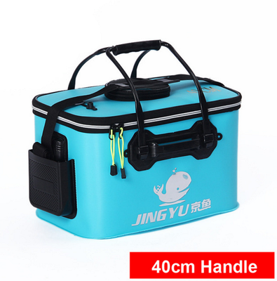 

High Quality 5 Color 3035404550cm Outdoor EVA Bucket Folding Bucket Portable Camping Hiking Bucket With Handle Fishing Bags