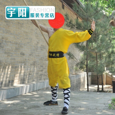

Childrens small monk martial arts clothing Shaolin Temple Wushu practice clothing Shaolin Kungfu training performance clothing tr