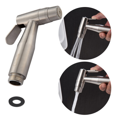 

stainless steel brushed nickle double water mode bidet sprayer shattaf hand held shower for toilet washing