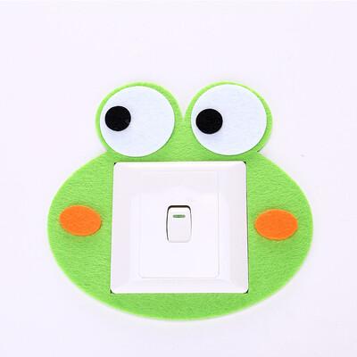 

Shouyou cartoon felt switch stickers hollow switch stickers creative home does not hurt the wall sticky switch set cat European JD-SN-42