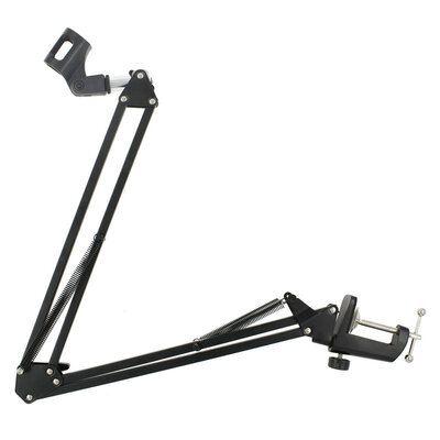 

NB-35 Broadcasting Studio Microphone Mic Stand Boom Scissor Suspension Arm Mount Shock For Mounting On PC Laptop Notebook