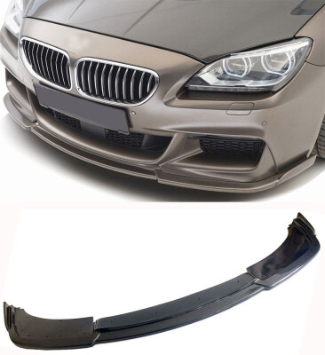 

H Style Carbon fiber Front Bumper Lip Spoiler Fit For BMW 6-Series F06 F12 F13 -Sport