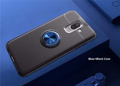 

Goowiiz Phone Case For Samsung Galaxy J8A6A6 Plus 2018 Luxury Metal Ring Magnetic Bracket TPU Shockproof Cooling