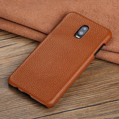 

Genuine Leather Phone Case For Samsung C8 Case Litchi Texture Back Cover For S7 S8 Plus Case