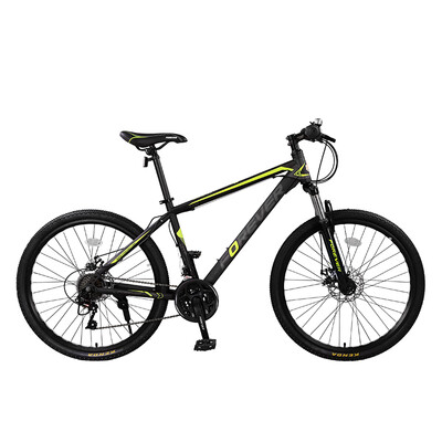 

Permanent bicycle 26 inch 24 shifting shock absorber front fork double disc brakes mountain bike male&female students bicycle off-road vehicle T16 black green