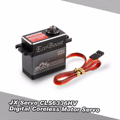 

JX CLS6336HV 60V-74V 011sec60° Digital Metal Gear Coreless Motor Servo 356kg Torque Aluminums Case for 18 RC Car & 2000mm Fi