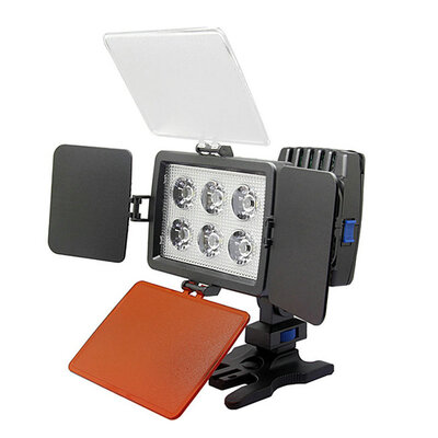 

LED-5010A Camera Video 6 LED Light For Canon Nikon NP-F750 Battery Charger 15W led studio lights for photo shooting