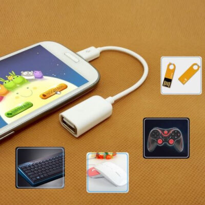 

Micro USB Male To USB 2.0 Female OTG Adapter Cable For Samsung Galaxy S3 S4 Mini 2PCS