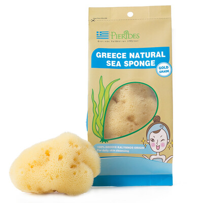 

Pierides Natural Bubble Sponge Греческий Импортированные средиземноморские булочки для ванн Baby Bunny Bath Bath Wash Makeup Puff Puff Velvet 3.0-3.5 "