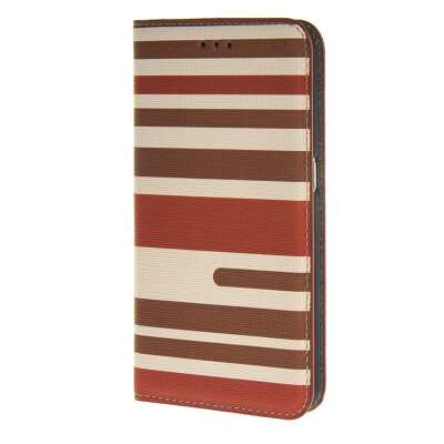 

MOONCASE чехол для Samsung Galaxy S6 Stripe spell color Flip Wallet Card Slot Stand Pouch Leather Cover