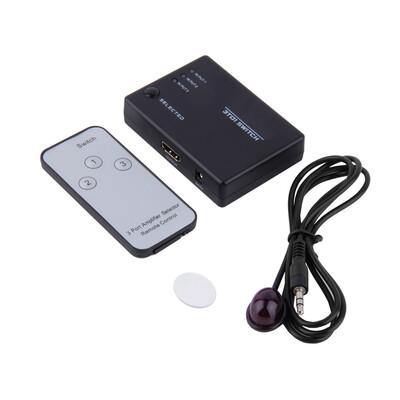 

3 порта удаленного 1080P HDMI-переключатель Switcher Selector 3 в 1 из Splitter HS31 Black