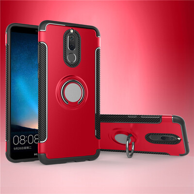 

Huawei MaiMang 6Honor 9 Play Armor Car Magnetic Suction Ring Bracket Silicon TPU Hard PC Phone Case