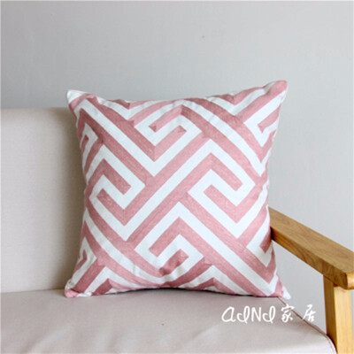 

Cntomlv Polyester Cushion Cover Pink Pattern Merry Christmas Home Decorative Pillowcase Cover Nordic Cushion Case Sofa Decor