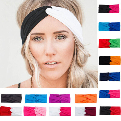 

Twist Turban Headband for Women Bows Elastic Sport Hairbands Head Band Yoga Headbands Headwear Headwrap Girls Hair Accessories