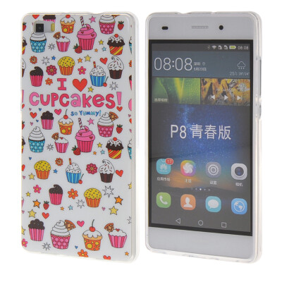 

MOONCASE чехол для Huawei Ascend P8 Life Pattern series Flexible Soft Gel TPU Silicone Skin Slim Durable Cover