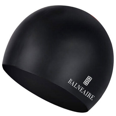 

Van der Ang balneaire solid color multi-color silicone swimming cap men&women general long hair ear waterproof large swimming cap 30148 night sky black