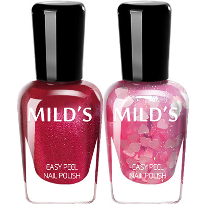 

Mild' (MILD') tasteless green pregnant women can be stripped nail polish rose kiss set 7ml * 2 red pink peach heart