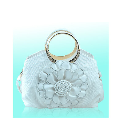 

Brands lady leather handbag new 2016 fashion womens shoulder bag big rose flower bag high quality messenger bag tote bag