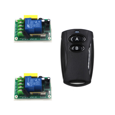 

MITI AC 220V 30A 315 / 433MHz пульт дистанционного управления 1 канал беспроводной передатчик РФ AB Кнопки + 2 ресиверы