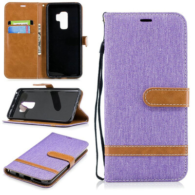 

BEFOSPEY Mixed Colors Denim PU LeatherSoft TPU Card Slot Stand Wallet Case For Samsung Galaxy S9201862"
