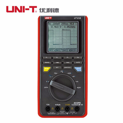 

UNI-T UT81B Handheld Scopemeter Oscilloscope Digital Multimeter LCD 8MHz 40MSs Real-Time Sample Rate